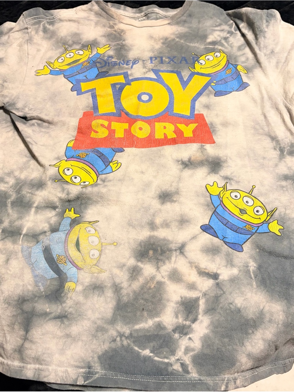 Vintage Disney Pixar Toy Story Alien Graphic Tee - Yellow & Blue